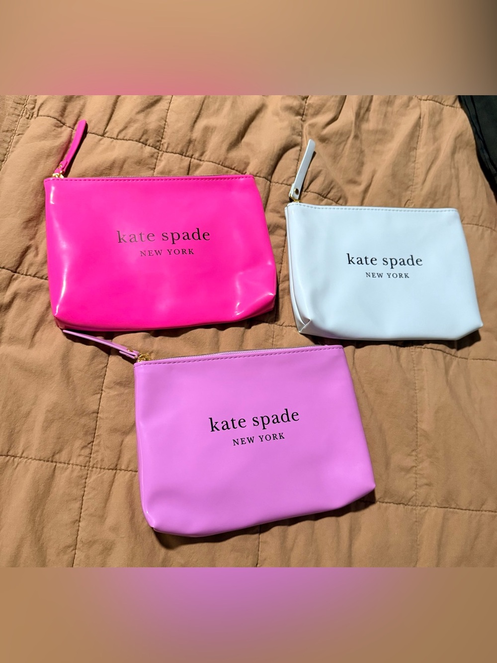 Kate Spade New York Beauty Cosmetic Bag Set of 3